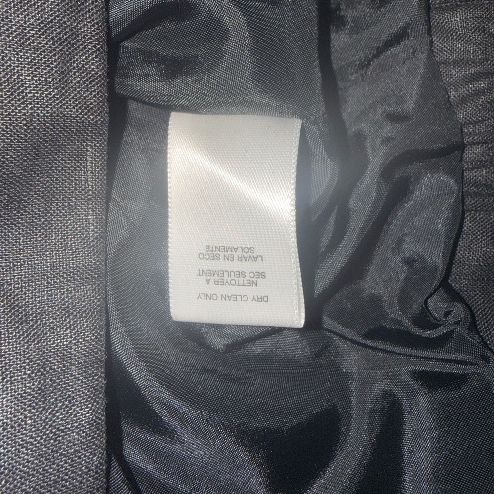 Michael Michael Kors Black Linen Cropped Button Front Top Size 10 - Picture 5 of 6